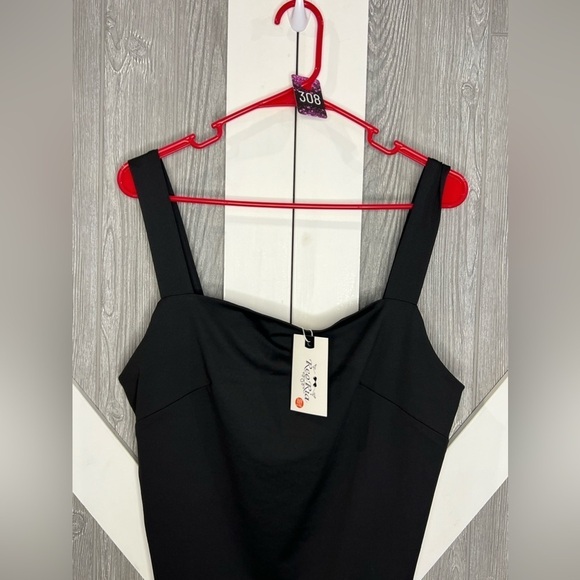 ReoRia Tops - B4.54 NWT Black Bodysuit 2X